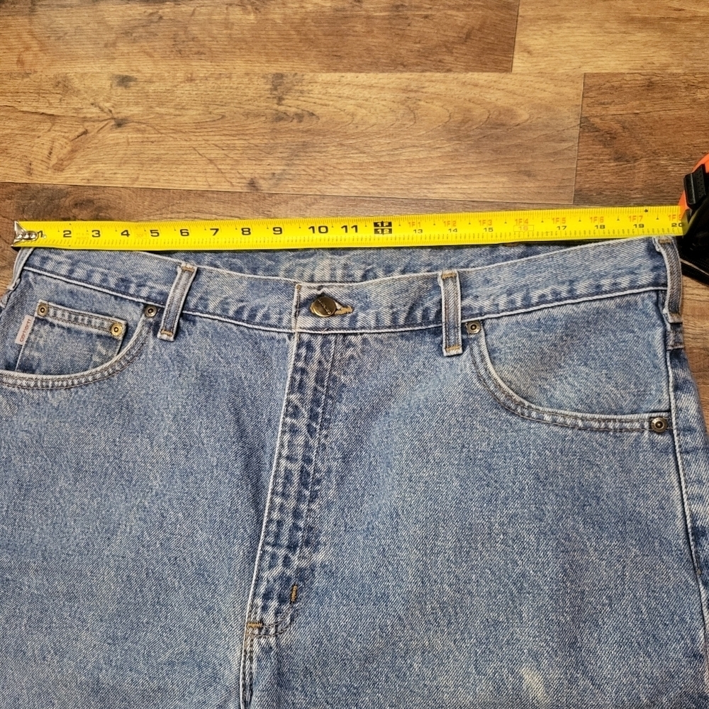 Carharrt Men's Relaxed Fit Straight Denim Workwear Jeans Size 40x36 - Picture 5 of 7